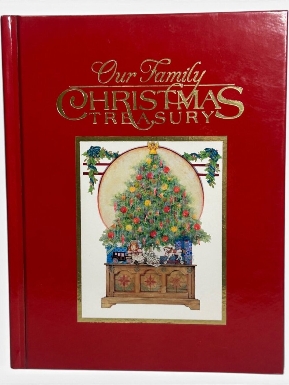 Vintage Our Family Christmas Treasury Memory Book Hardcover Current Inc 1989 New